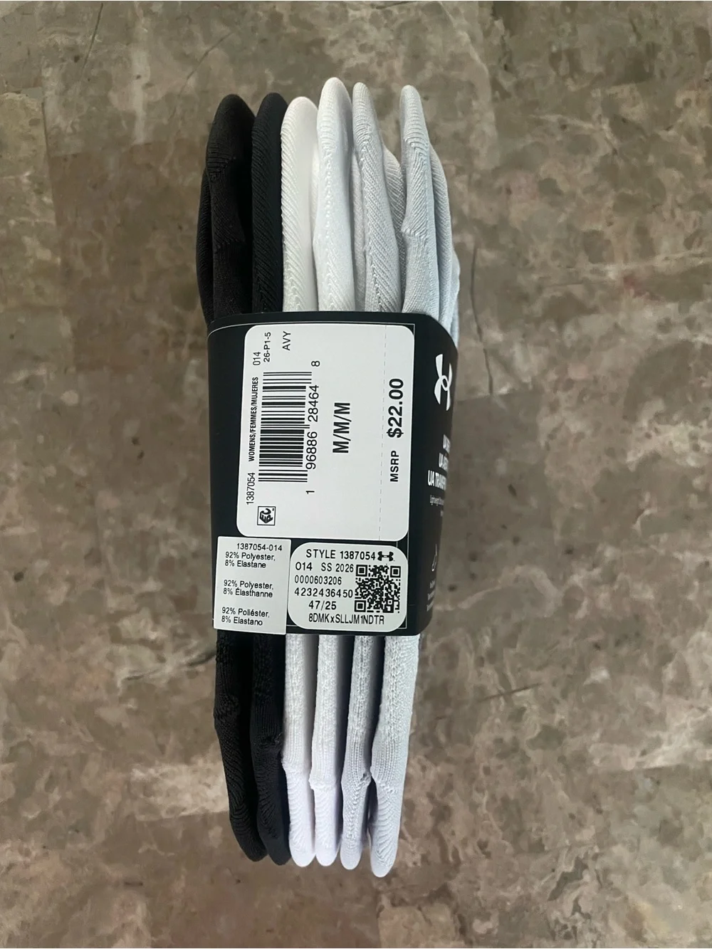 Under Armour White UA Breathe Lite No-Show Socks - Pack of 6